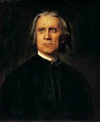 Porträt des ungarischen Komponisten und Pianisten Franz Liszt