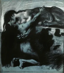 Kuss einer Sphinx, zwischen 1890 und 1914.