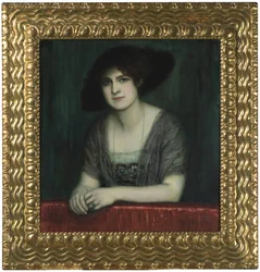 Maria mit dunklem Hut