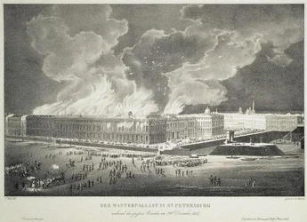 Brand im Winterpalast am 29. Dezember 1837, ca. 1838