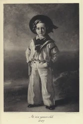 König Edward VII. als Kind, sechs Jahre alt