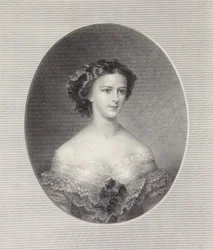 Porträt von Kaiserin Elisabeth von Österreich, ca. 1855