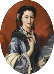 Porträt von Gräfin Varvara Musina-Pushkina 1832-1885, 1864