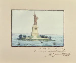 Freiheitsstatue, Beldoe Island, New York City, 1888