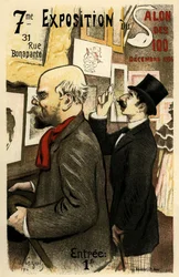 7. Ausstellung des Salon des 100 Dezember 1894 Poster