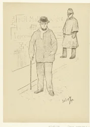 Porträt des Dichters Paul Verlaine in London (L