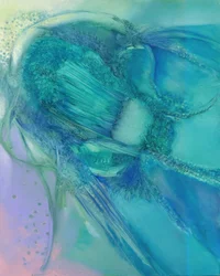 Abstrakter Aqua-Fluss