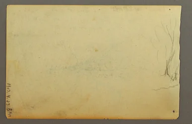 Zeichnung, Ein blattloser Baum, Februar 1845