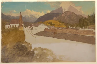 Berchtesgaden, Bayern, Gesamtansicht, Juni 1868