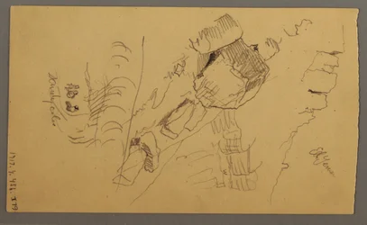 Zeichnung, Felsen, Februar möglicherweise 1868