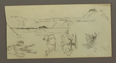 Kamelstudien, Baum, Busch und Tal, möglicherweise 1868