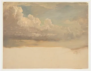 Zeichnung, Wolkenstudie, März 1871