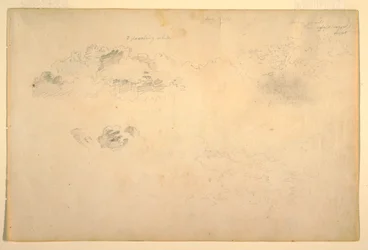Zeichnung, Wolken, 1844