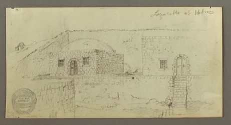 Kuppelhaus, Haus mit Treppe, Februar möglicherweise 1868