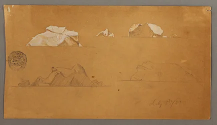 Schwimmende Eisberge, 5. Juli 1859