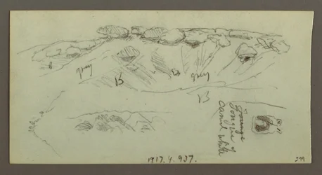 Hügel mit Felsen