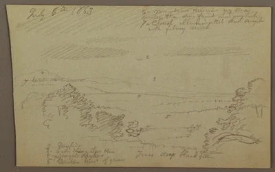 Zeichnung, Hudson Valley, 1863