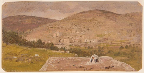 Zeichnung, Landschaft, 1865
