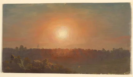 Landschaft bei Sonnenuntergang, 1860–70