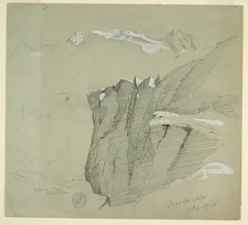 Landschaft in den Berner Alpen, 28. August 1868