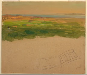 Zeichnung, Landschaft, nahe Syrien oder Griechenland, 1868–69