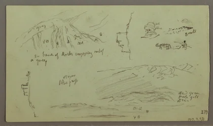 Ruinen, Figurenstudie, 27. April 1868