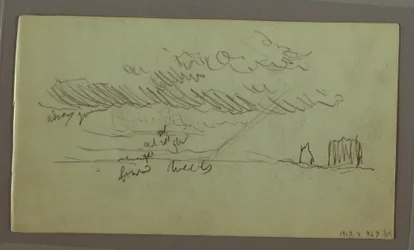 Himmelsstudie, Februar 1869