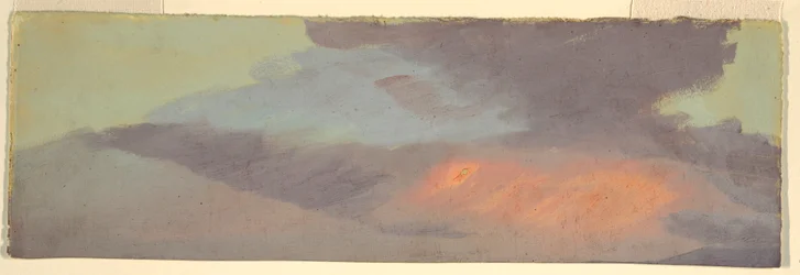 Studie von Sonnenuntergangswolken