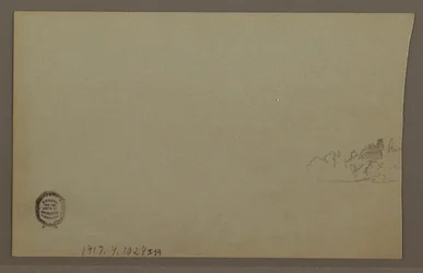 Zeichnung, Sonnenuntergang, möglicherweise 1860er