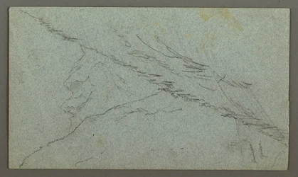 Zeichnung, Tauern Gipfel, Die Königs, Juli 1868