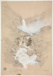 Tequendama-Fälle in der Nähe von Bogotá, Kolumbien, Juli 1853