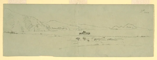 Ansicht der Halbinsel von Sorrent von Capri, Italien, aus Nordosten, 1869
