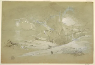 Vision des Kreuzes, Landschaft mit einem Phänomen, September 1868