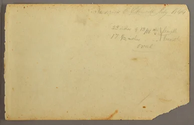 Zeichnung, Bewaldete Landschaft, 1844