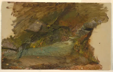 Zeichnung, Waldstrom, 1850–60