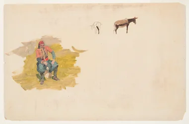 Naher Osten, Mann; Esel