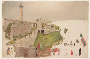 Parade, die in die Stadt Jaffa einzieht
