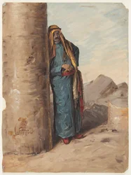 Stehender Beduine