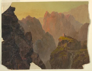 Studie aus imaginärer südamerikanischer Landschaft