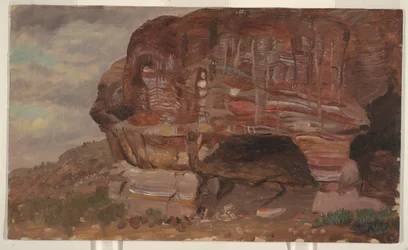 Studie eines zoomorphen Felsens, Petra
