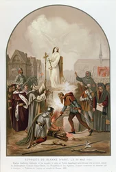 Johanna von Orleans auf dem Scheiterhaufen, 30. Mai 1431, 1861