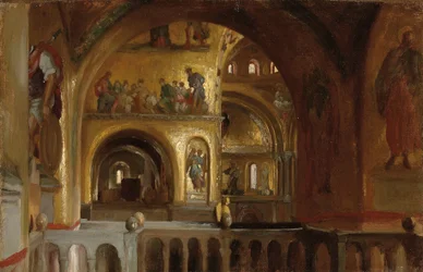 Das Innere der Markuskirche, Venedig
