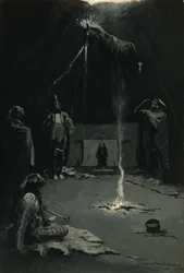 Der Gang des Medizin-Pferdes (Indianischer Feuergott) 1897