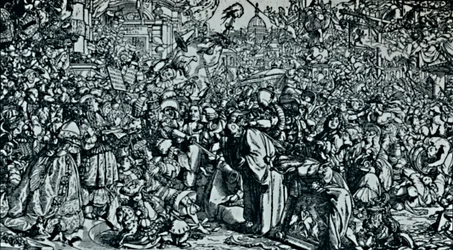 Eitelkeitsmesse. Aus The Pilgrims Progress Bunyan, ca. 1861, 1923