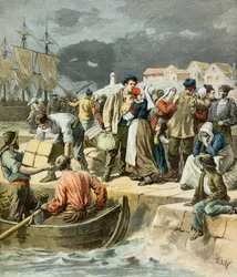 Abfahrt der bretonischen Fischer