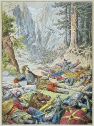 Roland starb in der Schlacht von Roncesvalles