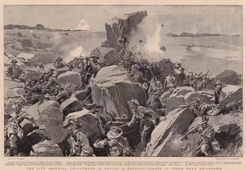 Die City Imperial Volunteers im Einsatz, eine Aufklärung in der Nähe von Britstown