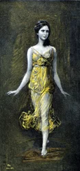 Isadora Duncan (1878 - 1927) von Kaulbac. November 1902.