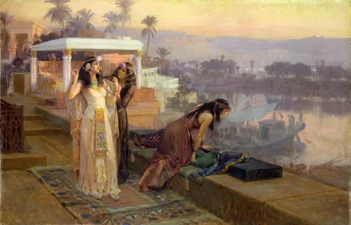 Kleopatra (69-30 v. Chr.) auf den Terrassen von Philae, 1896