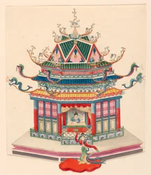 Entwurf für einen chinesischen Pavillon